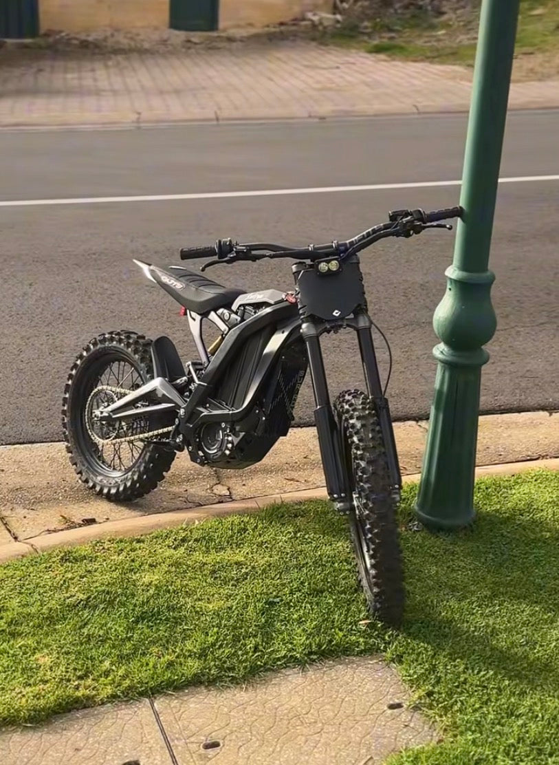 Surron LBX custom coated frame guards